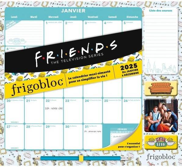 Image du produit Amis : frigobloc : de janvier à décembre 2025 (Français, Collectif, 2024)