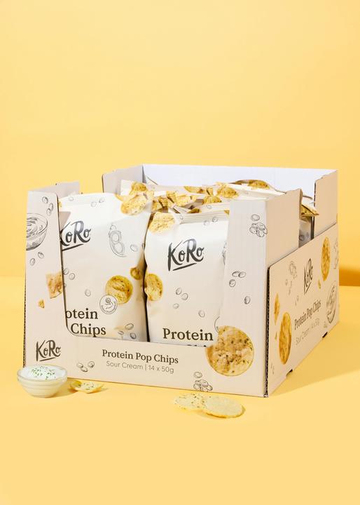 KoRo Chips mit Reismehl, Kichererbsenmehl und Sour Cream Geschmack (700 g)