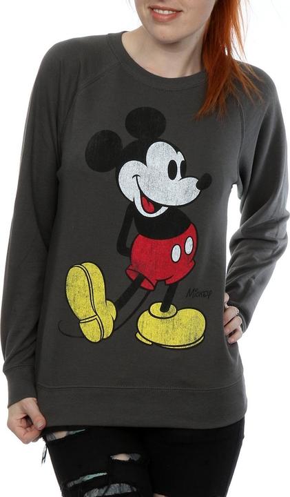 Actual product image Disney Womens/Ladies Mickey Mouse Classic Kick Sweatshirt (S)