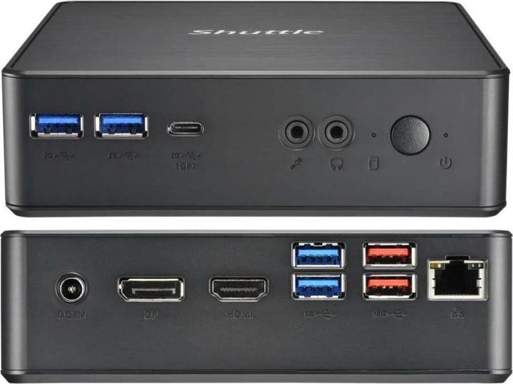 Produktbild Shuttle XPC nano NC4010BA Intel Celeron 7305 4GB DDR4 128GB SSD 1xHDMI 1xDP - Celeron - (Intel Celeron 7305, 4 GB, 128 GB)