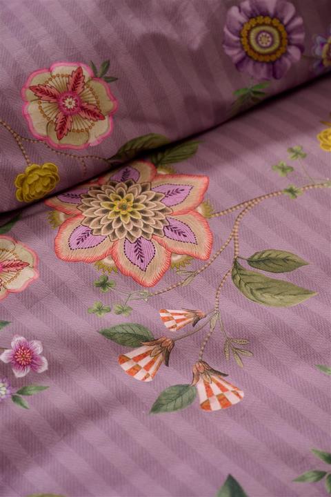 Image du produit PIP Studio Flores Bailando Parure de lit pourpre 135x200cm (1 parure) (Housse de couette, 135x200 cm)
