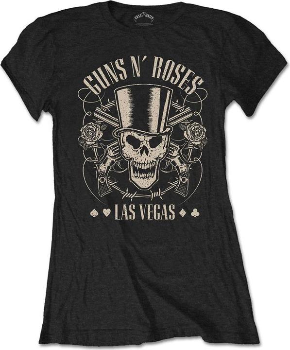 Immagine prodotto Universal Textiles Top Hat, Skull & Pistols Las Vegas Maglietta Donna (L)