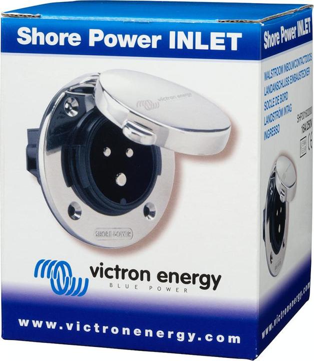 Immagine prodotto Victron Energy Presa di corrente a terra Victron in acciaio inossidabile con copertura 16A/250Vac (2p/3w) (Spina solare)