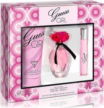 Produktbild Guess Girl Eau de Toilette Parfüm Spray 3.4 Fl. Oz., Travel Spray 0.5 Fl. Oz. und Körperlotion 6.7 Fl.
