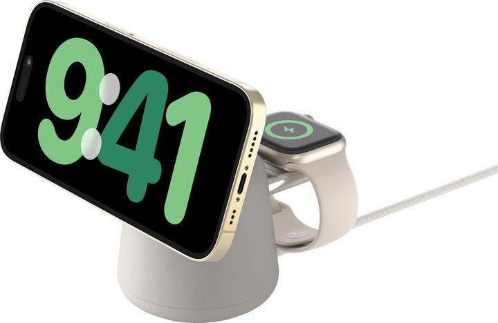 Image du produit Belkin BOOST Charge PRO 15W mag. Lad.Qi2 2in1 sand WIZ027vfH37 (15 W)