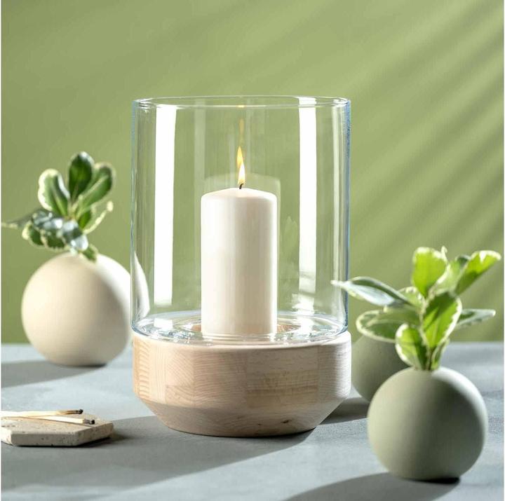 Produktbild Leonardo Windlicht Legno Nature/Transparent (1 x, 30 x 20 cm)