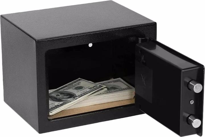 Image du produit Extralink Accueil | Coffre-fort électronique | Cassette blindée avec clé à code numérique