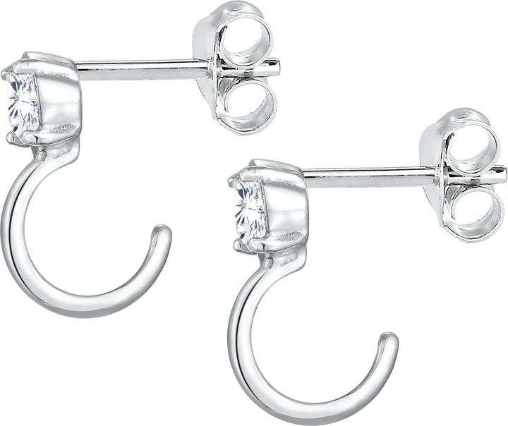 Produktbild Elli Ohrringe Creolen Zirkonia 925 Silber (925er Sterling Silber, Zirkonia)