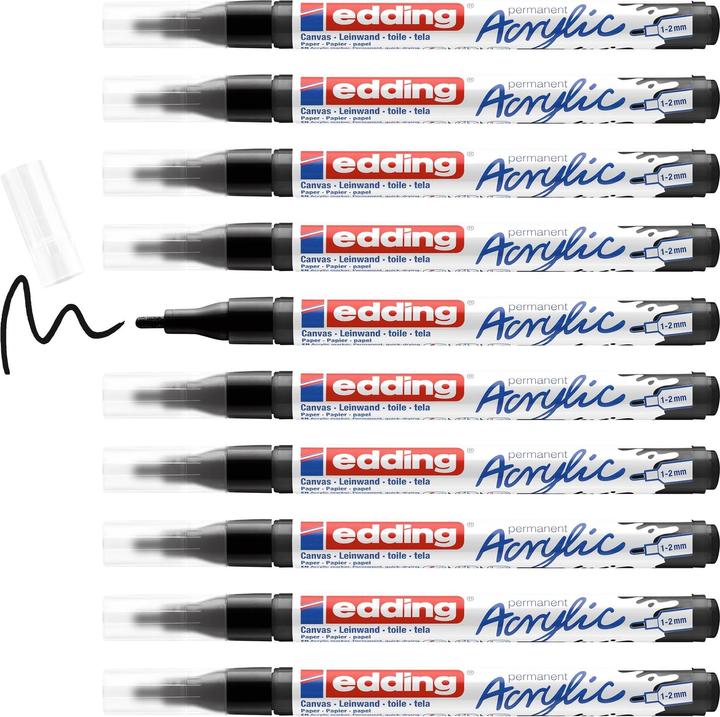 Actual product image Edding Acrylic marker 5300 Fine (Deep black, 2 mm, 1 x)