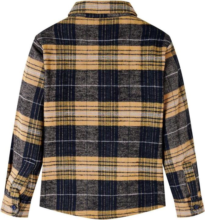 Immagine prodotto VidaXL Camicia da bambino a scacchi gialli e neri 116,Materiale: 100 (116)
