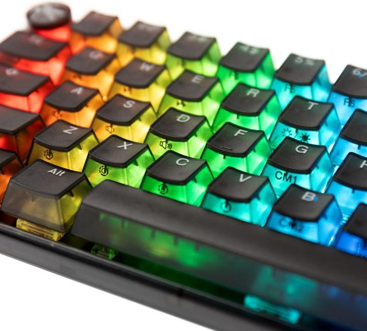 Actual product image Ducky One 3 Aura Black Mini Gaming Keyboard, RGB LED - Kailh Jellyfish Y (US) (Eng. Int., Cable)