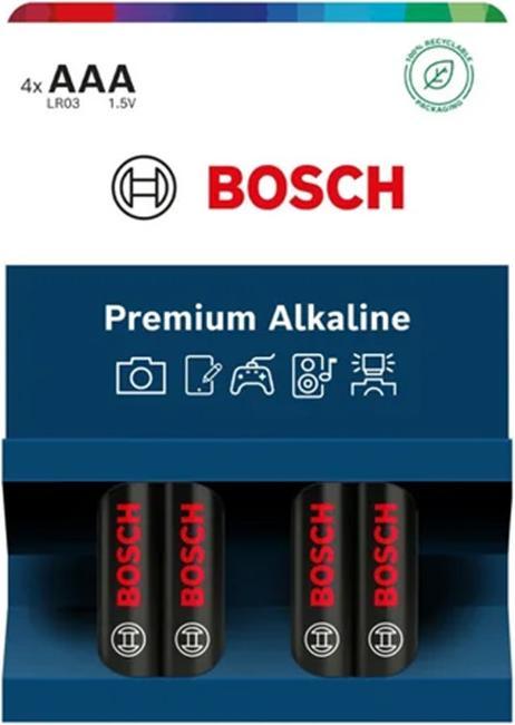 Bosch Batterie 4 Stück AAA Premium Alkaline Lr03pa4b/00 (4 Stk., AAA)