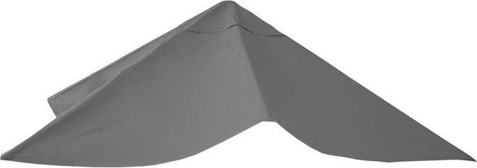 Produktbild Swisshandel24 Bezug für Luxus-Ampelschirm, Sonnenschirmbezug Ersatzbezug, 3x3m (Ø4,24m) Polyester 2,7kg anthrazit (2.95 m)