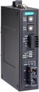 Moxa ICF-1150-S-ST - Industrial RS-232422485 to single-mode fiber converter, ST connector, 0 to 60C o