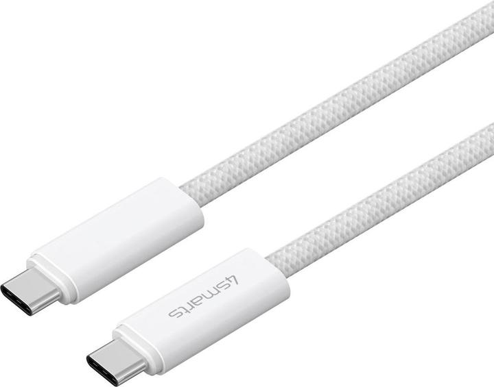 Produktbild 4smarts USB-C Kabel PremiumCord 240W 1.5m weiss (1.50 m, USB 3.2 Gen 1, 240 W)