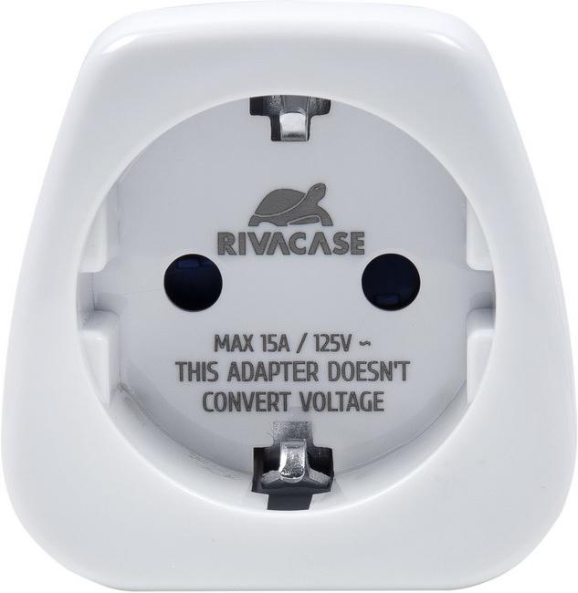 Actual product image Rivacase PS4301 W00 Power plug adapter type C (Euro plug)