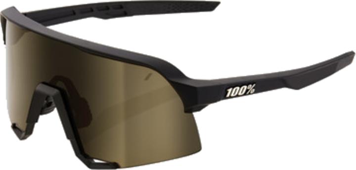 100% S3 Occhiali Soft Tact Nero (Nero, Oro)