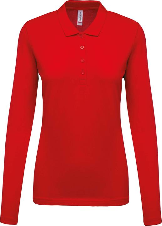 Kariban damen langarm-poloshirt piqué (XXL)