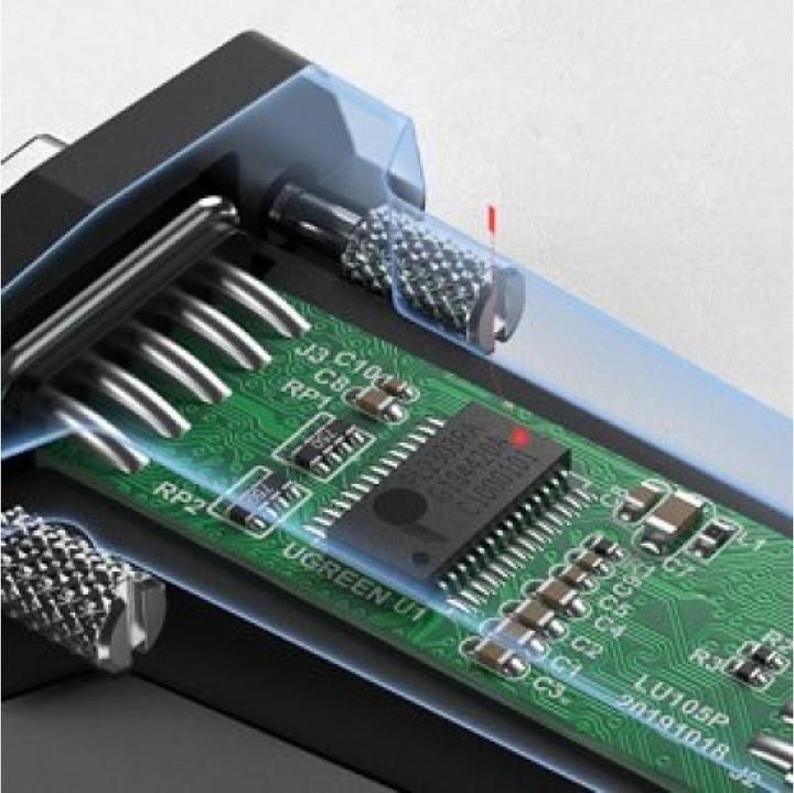 Produktbild Ugreen USB 2.0 auf RS232 DB9 Seriell Adapter (USB-A)