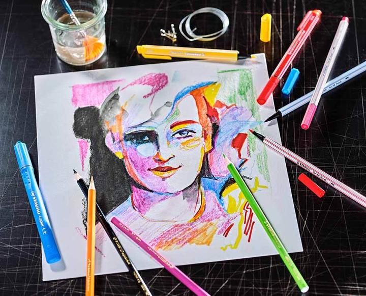 Actual product image STABILO aquacolor watercolour crayon (Sorted, 36 x)