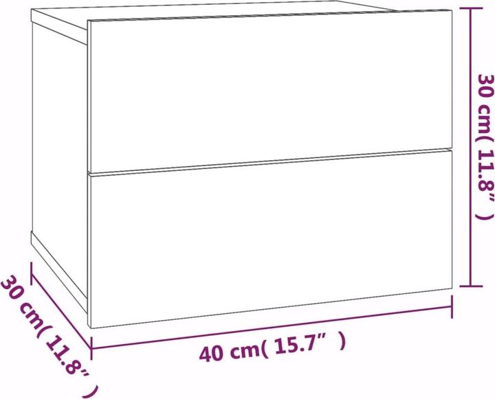 Produktbild VidaXL Erman (40 x 30 x 30 cm)