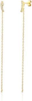 JVD - Long gold-plated 2in1 earrings with zircons SVLE1849X75GO00