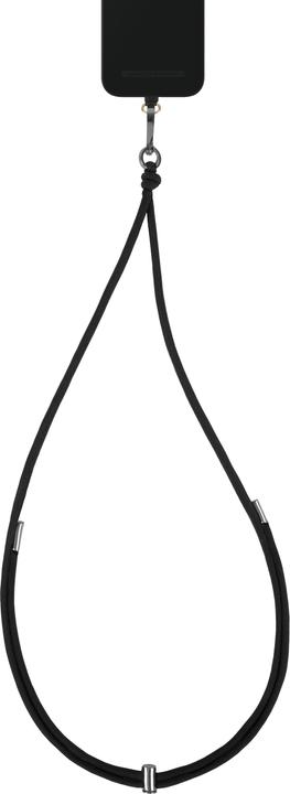 Actual product image iDeal Of Sweden for all cases with central charging connector Cord Phone Strap Coal Black