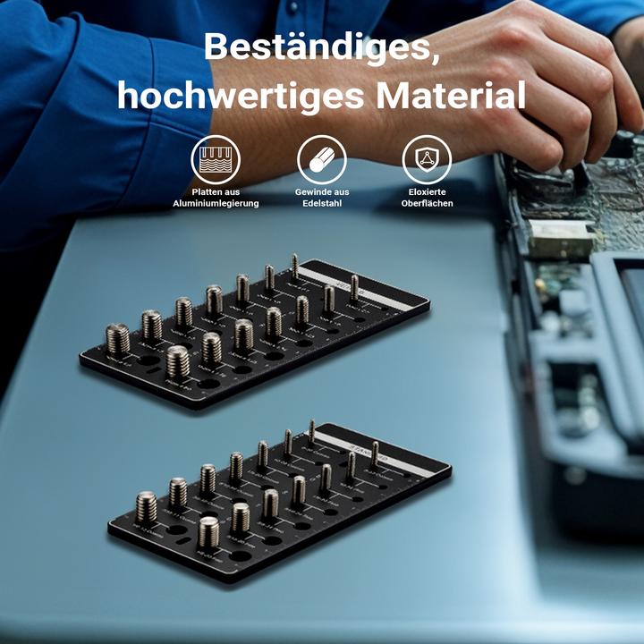 Produktbild Wiltec Gewindelehre Bolzen Muttern imperiale metrische 28 Gewindegrössen Schraube (28 cm)