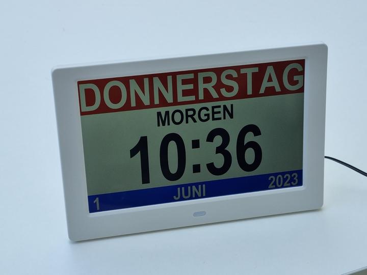 Produktbild Ally Clock 2023 - Uhr mit Wochentagen, Datum und Uhrzeit