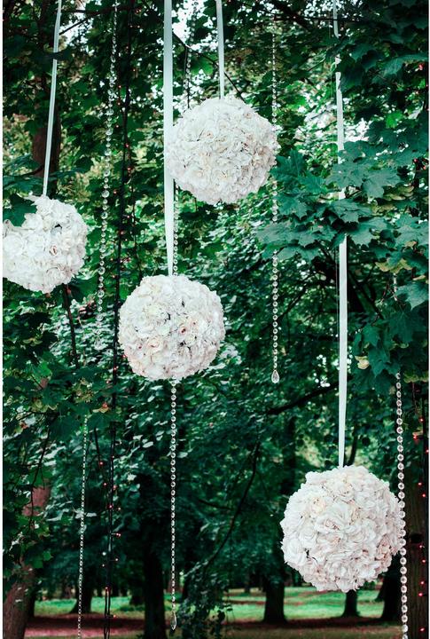 Image du produit Partydeco Crystal garland, colourless, 1m (1 pkt / 1 pc.)