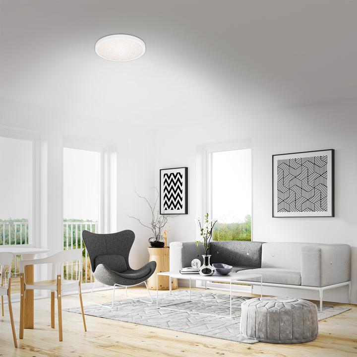 Produktbild Briloner LED Deckenleuchte mit Sternencover, weiss, 1xLED/24W (3000 lm)