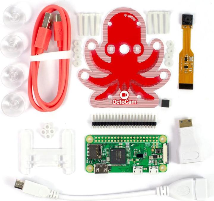 Produktbild Pimoroni Pi Zero W Project Kit - OctoCam
