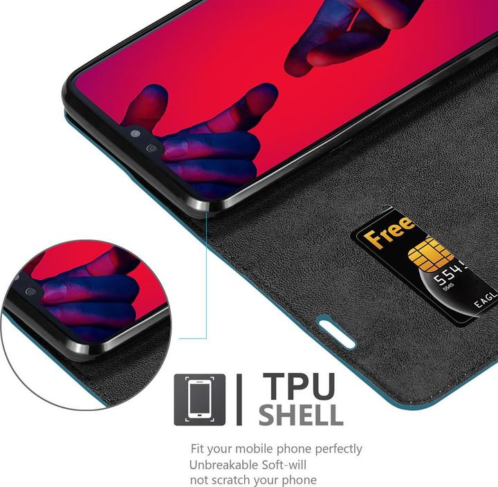 Actual product image Cadorabo Book Invis. Magnet sleeve (Huawei P20 Pro, Huawei P20 Plus)