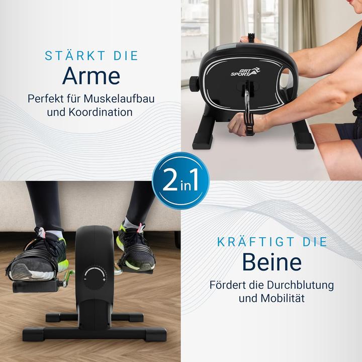 Actual product image Juskys Pedaltrainer Sportivo Heimtrainer für Zuhause