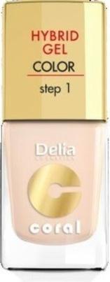 Delia Cosmetics Cosmetics Coral Hybrid Gel Nail Polish No. 20 Ivory 11ml