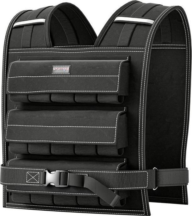 Produktbild Swisshandel24 verstellbare Gewichtsweste 20kg mit Reflektierenden Streifen, Trainingsweste