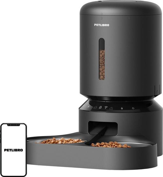 Petlibro Granary food dispenser with double bowl, Wifi, 5L(black) (5 l)