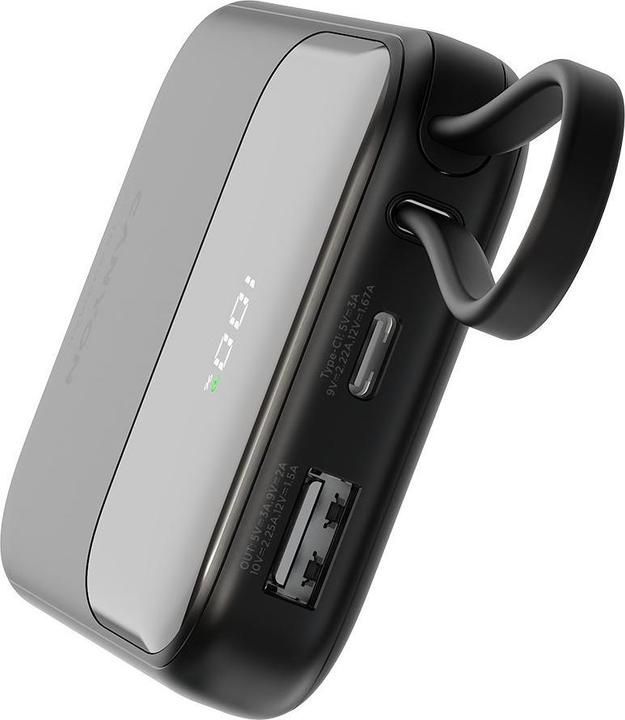 Produktbild Canyon Powerbank Powerbank OnPower 101 integriertes Kabel 10000 mAh PD22.5W Schwarz (10000 mAh)