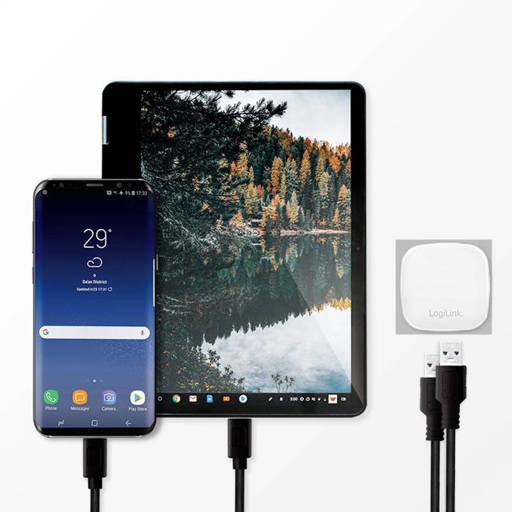 Image du produit LogiLink Adaptateur de prise USB anglais, 2x port USB, 10,5W, blanc (10.50 W)