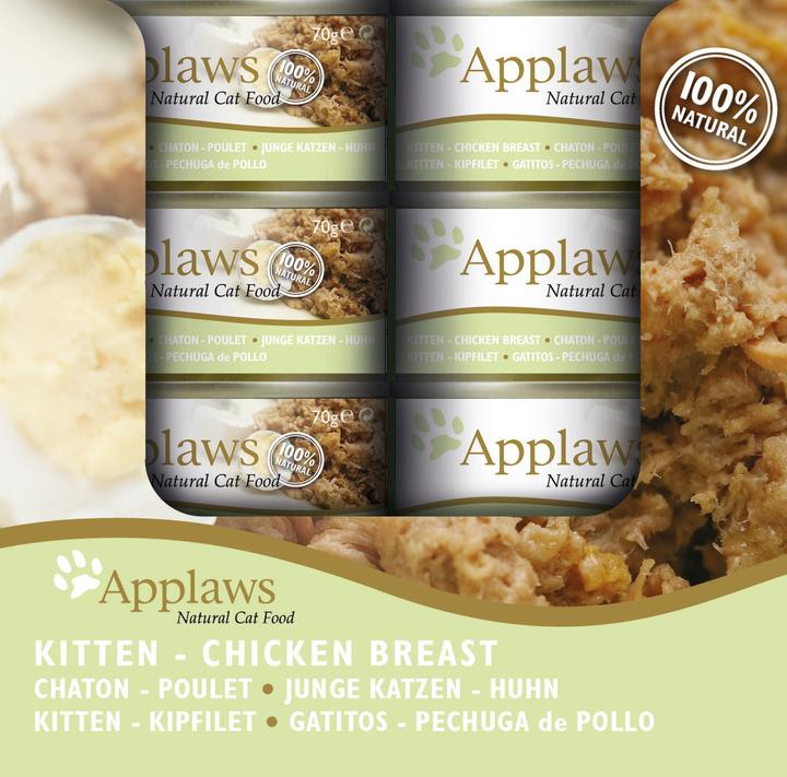 Immagine prodotto Applaws Gattino Pollo (Junior, 24 pz., 70 g)