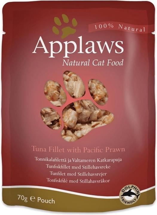 Applaws Tuna fillet and Pacific prawns (Adult, 12 pcs., 840 g)