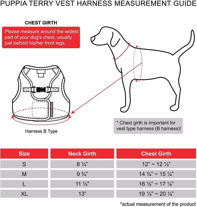 Immagine prodotto Puppia Terry B (M, Cane, Passeggiare)