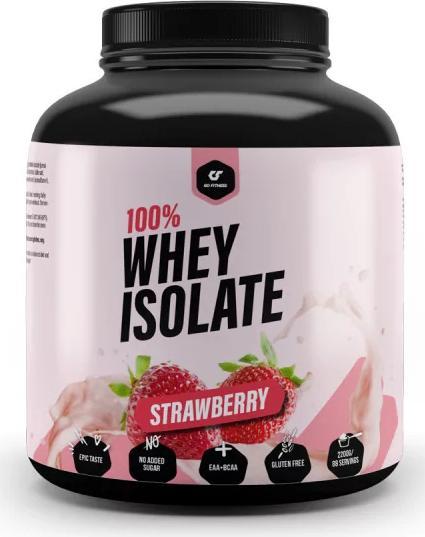 Actual product image Go Fitness Pulver 100% Whey Protein Erdbeere 2200 g, Produktionsland (Strawberry, 1 pcs., 2200 g)