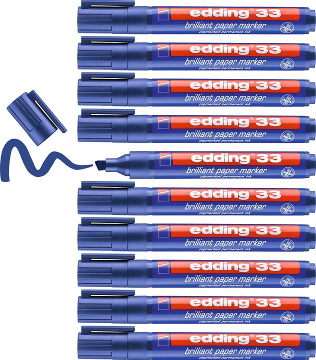 Immagine prodotto Edding Marcatori permanenti 33 (Blu, 5 mm, 1 x)
