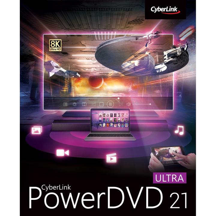 Produktbild CyberLink PowerDVD 21 Ultra (1 User, 1 Geräte/User, unbegrenzt)