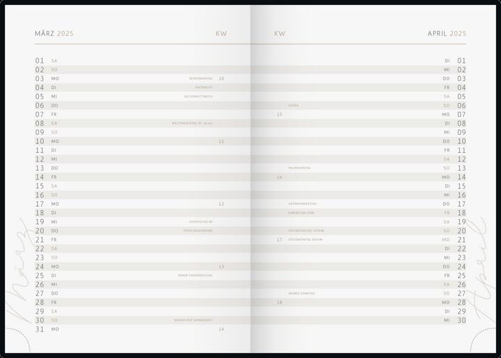Immagine prodotto Ridoide Agenda settimanale Design Line 2025 150703525 1W/2S Explore IT 14,8x21cm (A5, Tedesco)