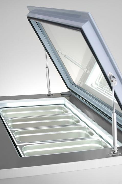 Produktbild Hendi Aufsatz Tiefkühlvitrine 77 l 8x1/6 oder 4x1/3 GN (87 l)