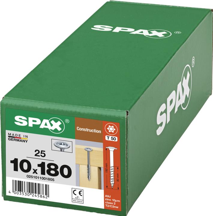 Actual product image Spax Wood construction screws (25 Screws per piece)
