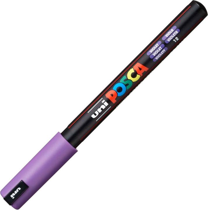Actual product image Posca Extra Fine Marker PC-1MR Fineliner (Violet, 0.70 mm, 1 x)