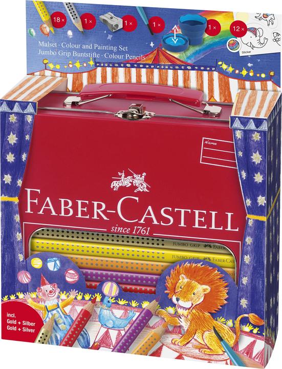 Faber-Castell Jumbo Grip Gift Case Circus (Multicoloured)